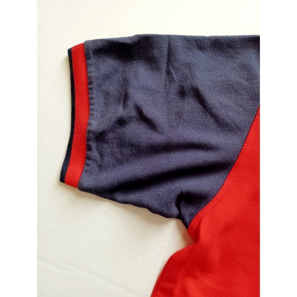 Fila Classic Stripe Colorblock Logo Mesh Polo Top - Picture 8 of 16